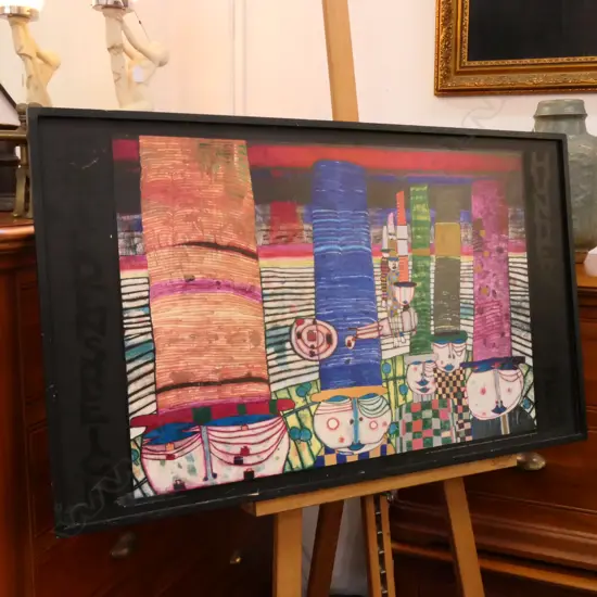 FRIEDENSREICH HUNDERTWASSER PRINT 545 X 910MM