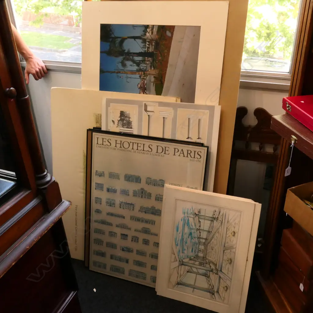 21 ASST ARCHITECTURAL PRINTS/PLANS/PHOTOGRAPH ETC Image 1++