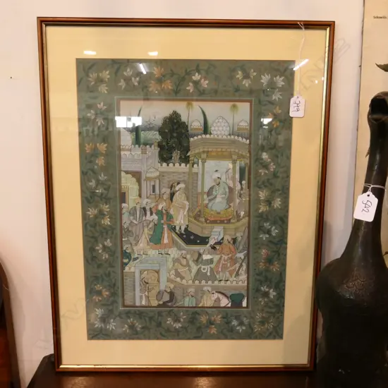 FINE INDIAN PAINTING ON SILK