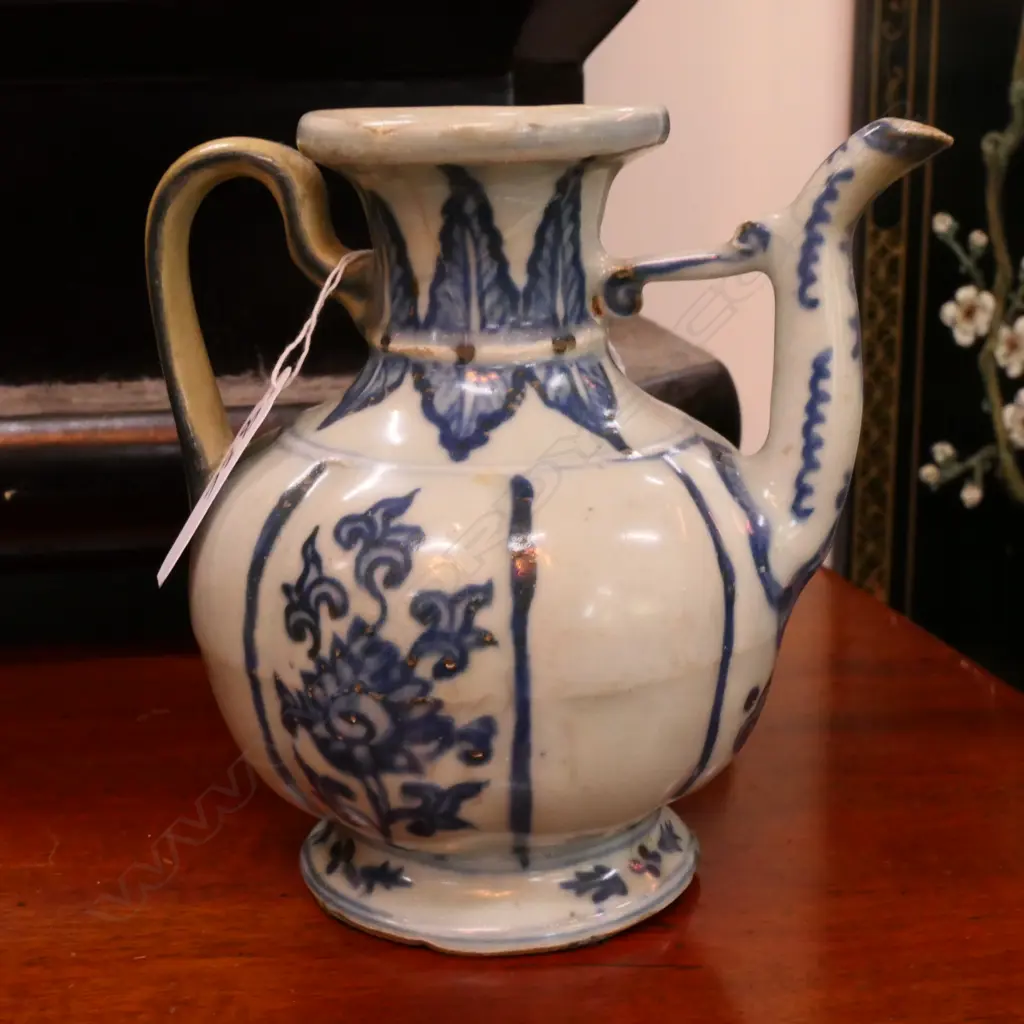 CHINESE MING WINE POT A.F Image 1++