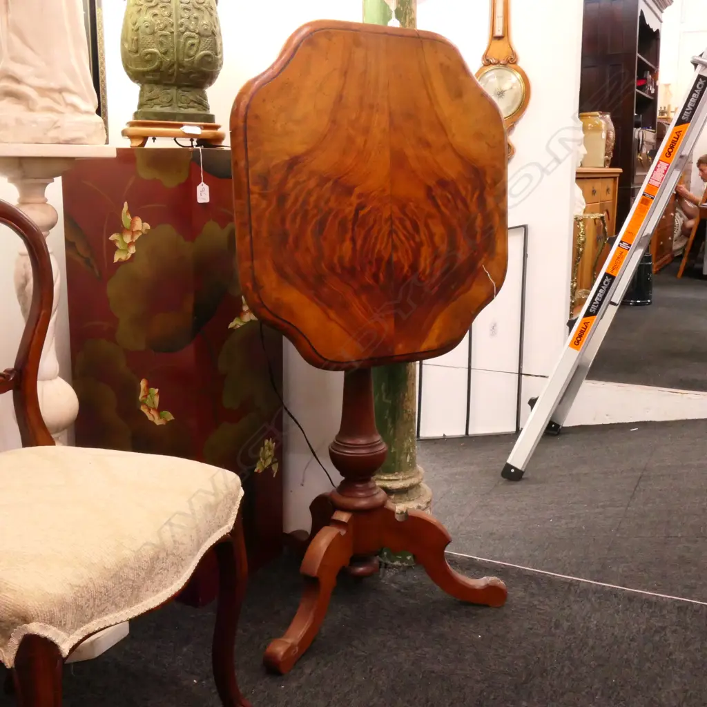 BURR KAURI TILT TOP WINE TABLE 780MM H 600MM SQ Image 1++