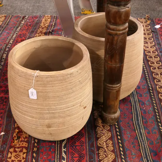 PR UNGLAZED TERRACOTTA GARDEN POTS...