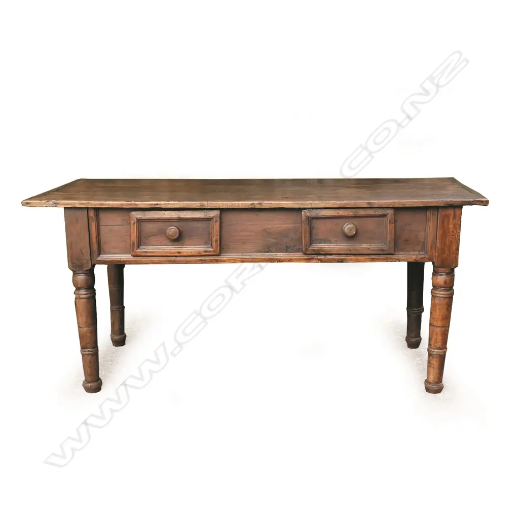 A 19thC chestnut Spanish side table Image 1++