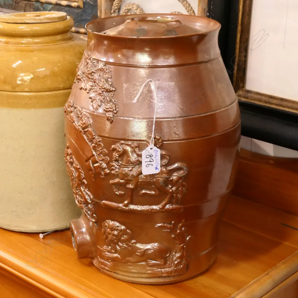 VICTORIAN CERAMIC KEG 340MM H Image 1++