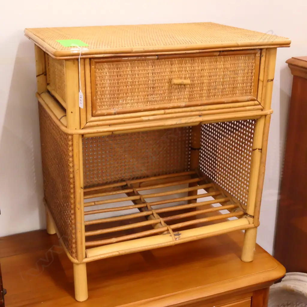 CANE BEDSIDE CABINET H. 610MM Image 1++
