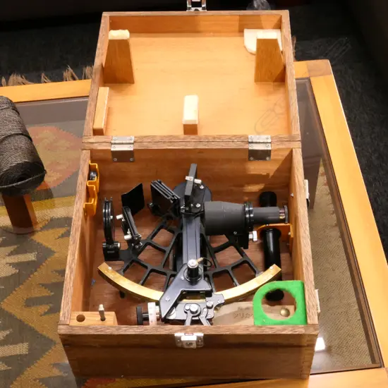 TAMAYA & CO MARINE SEXTANT C.1975 240MM W CASED 18994