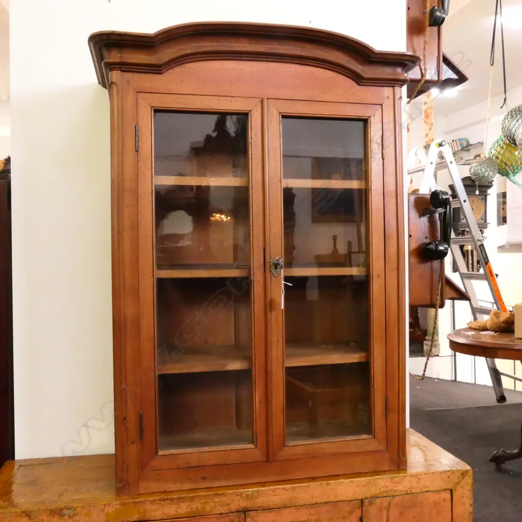 FRENCH GLASS FRONT BOOKCASE 1030MM H 730MM W WITHOUT TOP Image 1++