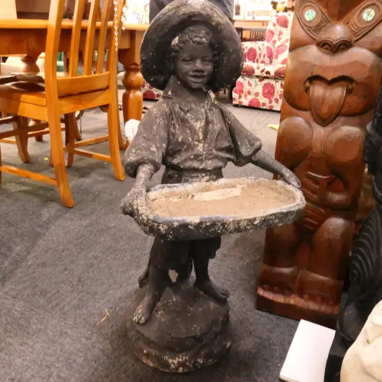 CONCRETE GARDEN STATUE OF A BOY H 800 MM