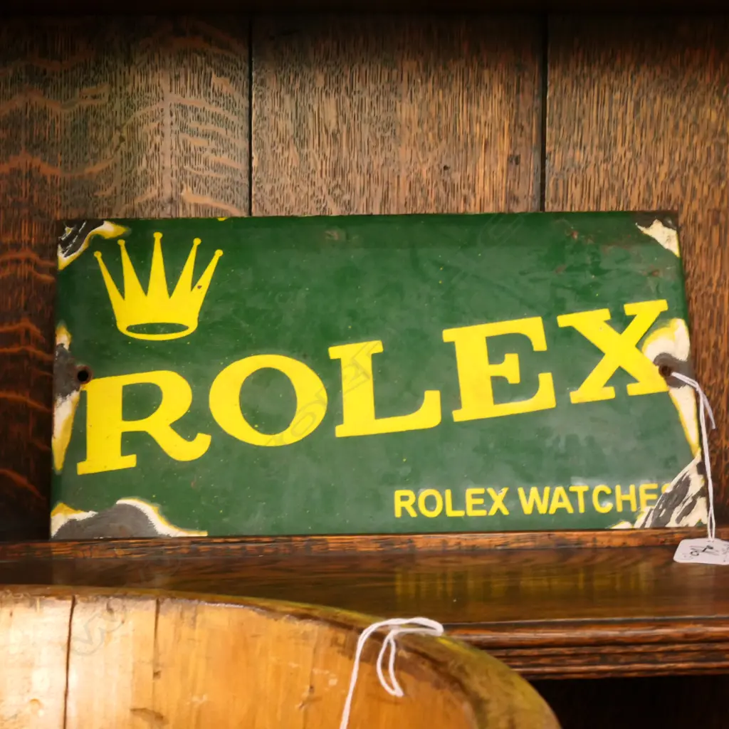 ROLEX ENAMEL SIGN 155 X 280MM Image 1++