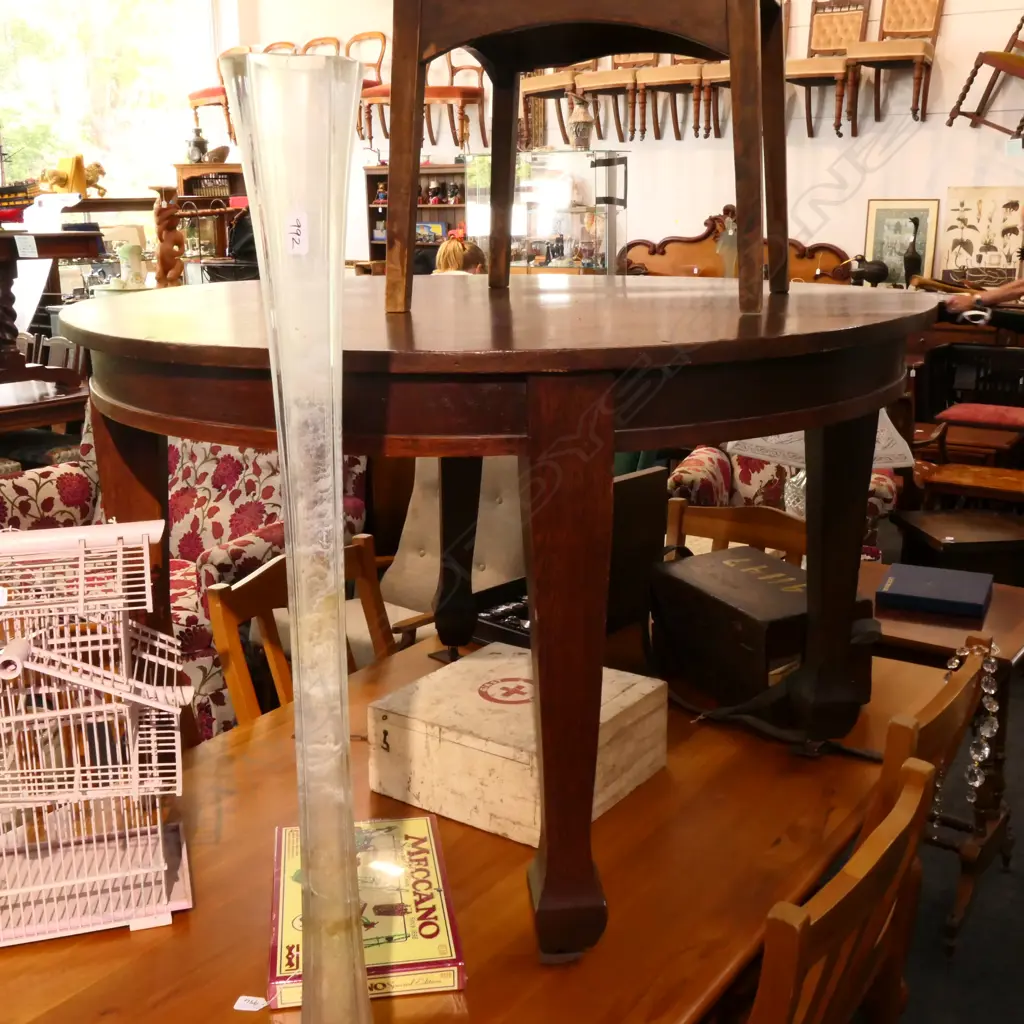 ROUND OAK DINING TABLE D 1200 MM Image 1++
