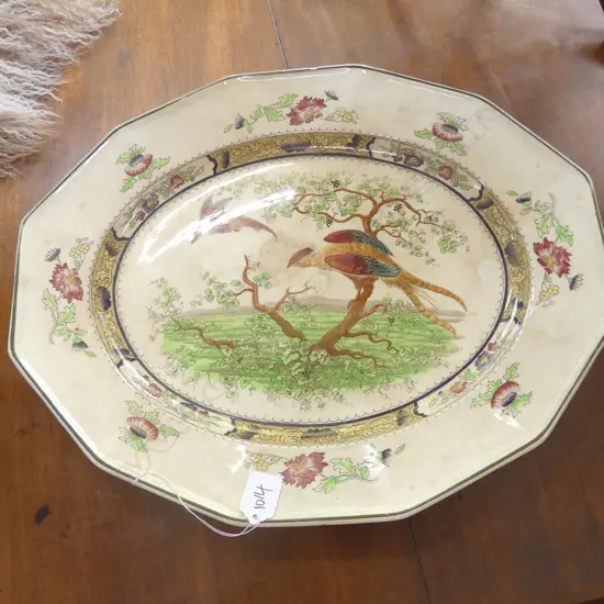 ROYAL DOULTON PEKIN ASHET (A/F) W. 450MM