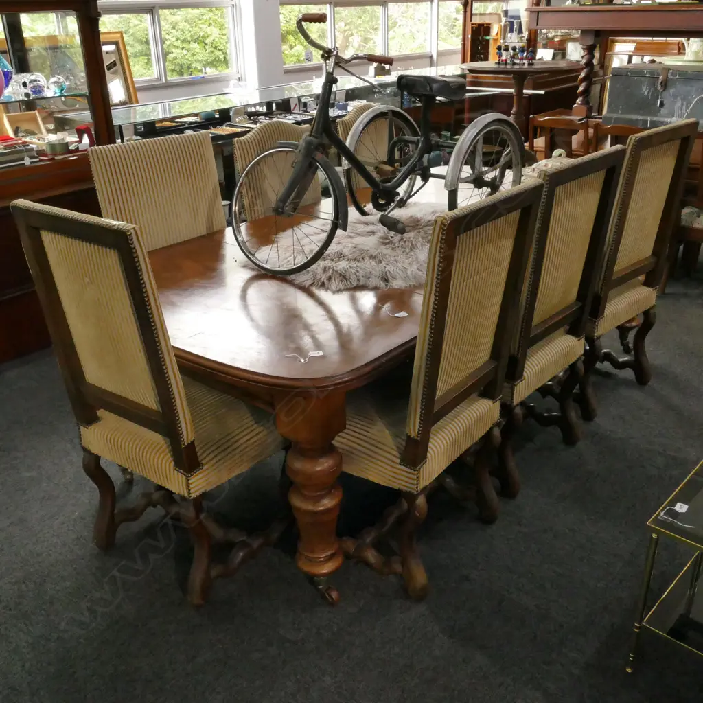 7 FRENCH LOUIS XIII STYLE DINING CHAIRS Image 1++