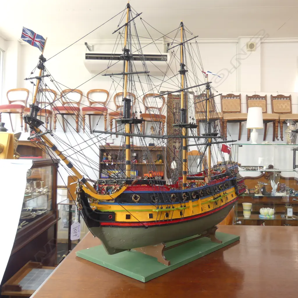 SHIP MODEL; HMS MORDAUNT Image 1++