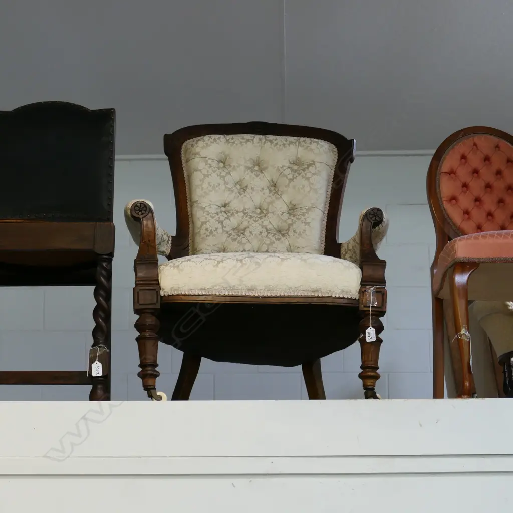 EDWARDIAN ARMCHAIR A/F Image 1++