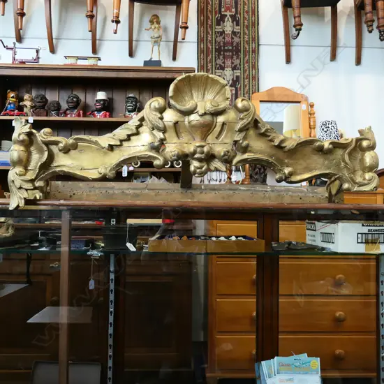 GILT SINGLE BED CANOPY FRAME AF 