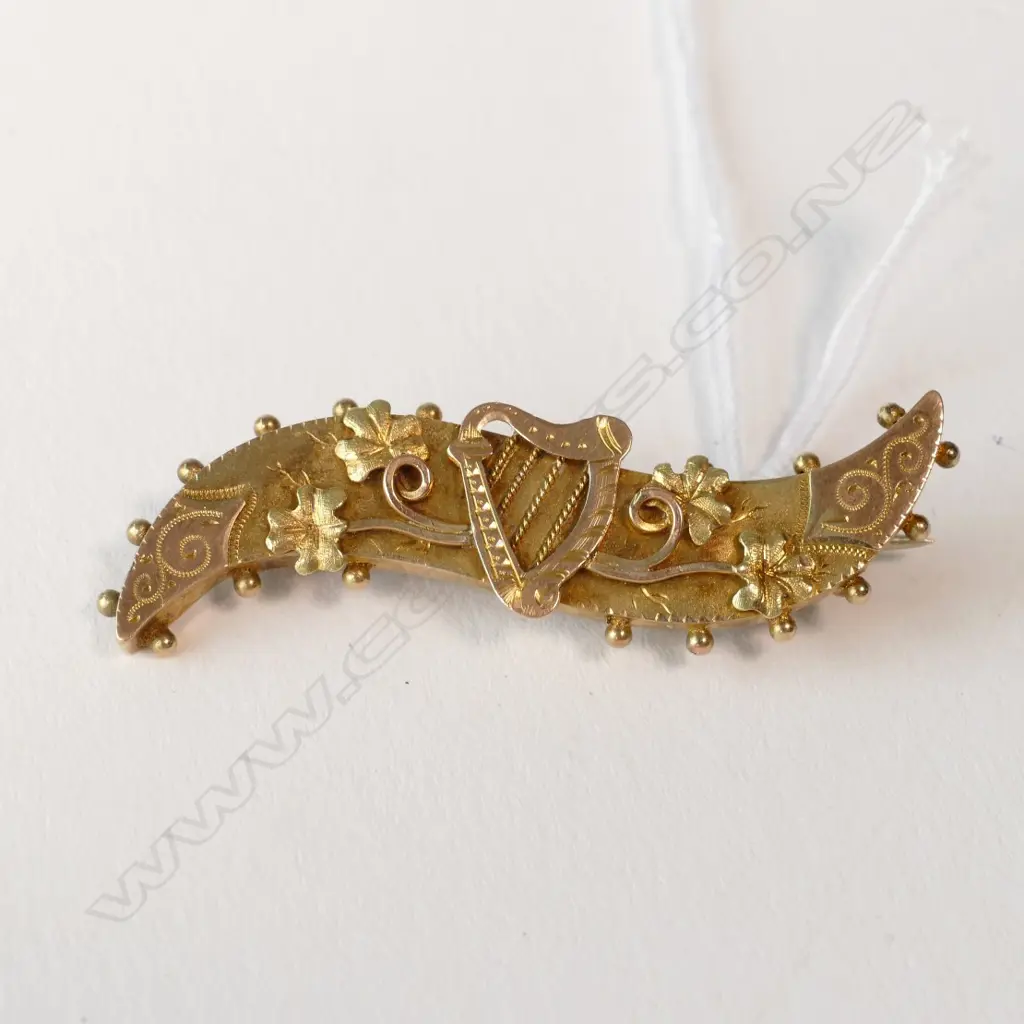 EDWARDIAN 9CT GOLD BROOCH Image 1++