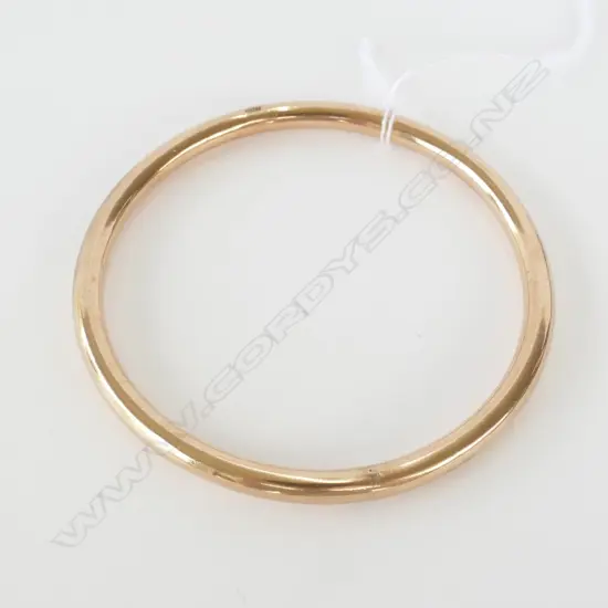 10CT ROSE GOLD HOLLOW SLAVE BANGLE 9.59gm