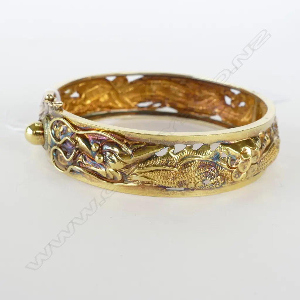 14CT GOLD BANGLE 19gm Image 1++