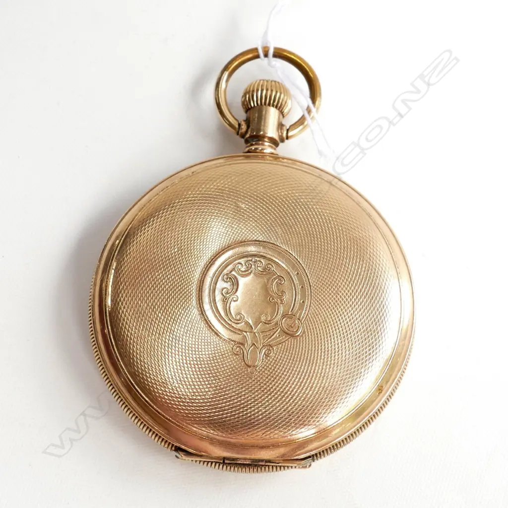 ELGIN GOLD PLATE FULL HUNTER POCKET WATCH Image 1++
