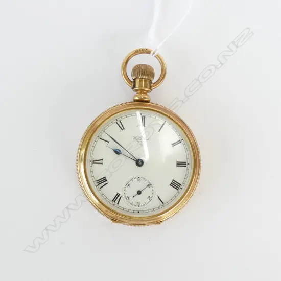 14CT GOLD WALTHAM POCKET WATCH (VAL)