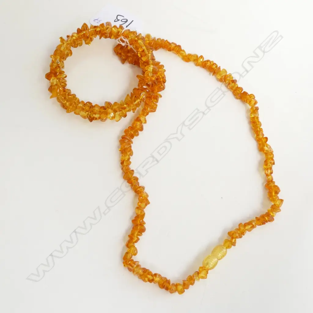 BALTIC AMBER NECKLACE & BRACELET Image 1++