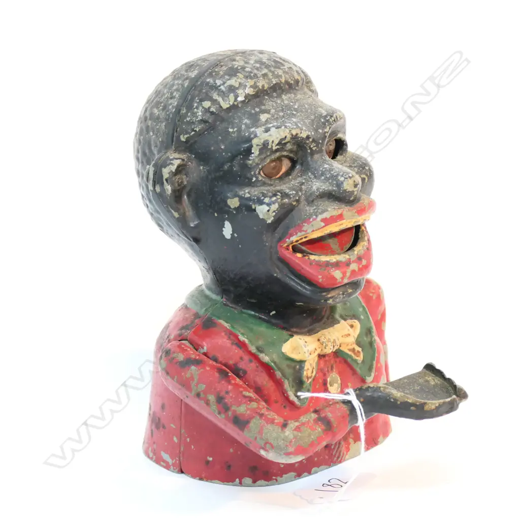 CAST IRON GREEDY MONEY BOX H 140 MM Image 1++