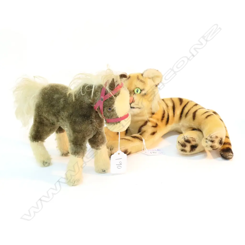 VINTAGE STEIFF TIGER (L. 230MM) + STEIFF ? HORSE Image 1++