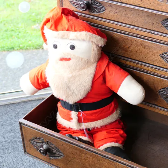 VINTAGE SOFT TOY SANTA