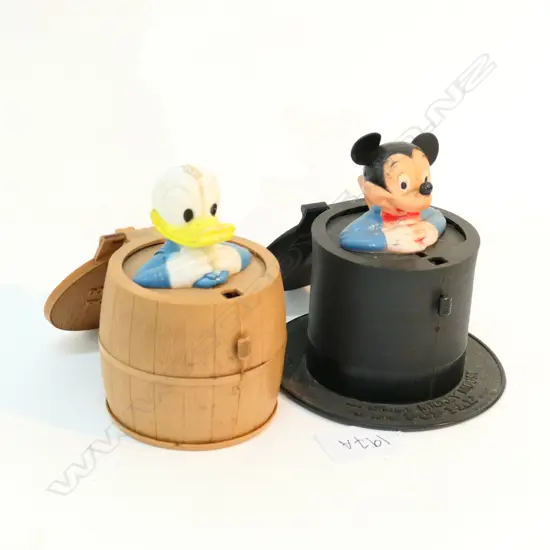2 WALT DISNEY PRODUCTIONS POP PALS DONALD + MICKEY H 80 MM