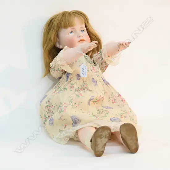 A K+ R PORCELAIN HEADED DOLL L 560 MM