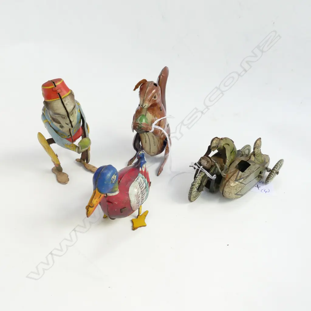  3 GERMAN T/PLATE C/WORK ANIMALS + MOTOR CYCLE AND SIDE CAR Image 1++