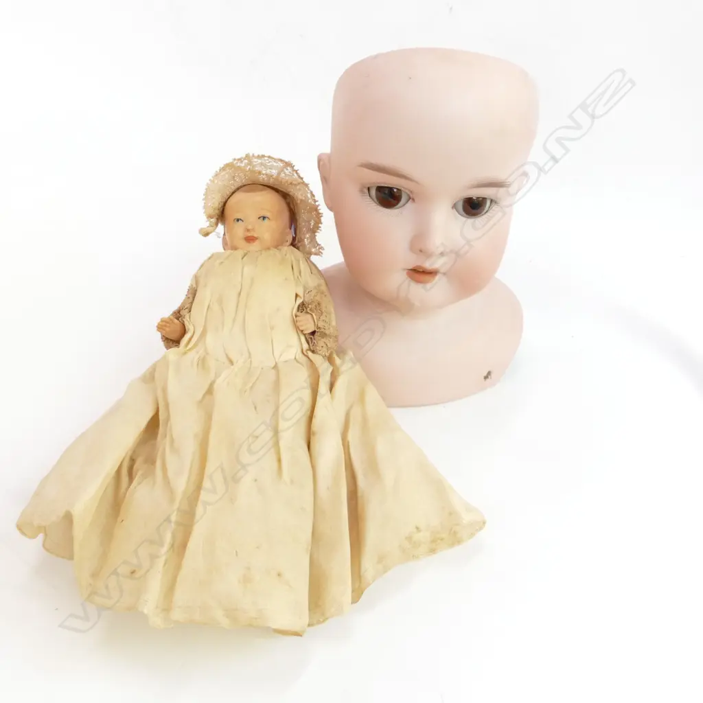 AM-I- DEP DOLLS HEAD + COMPOSITE BABY DOLL Image 1++
