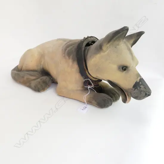 A COMPOSITE DOG WITH NODDING HEAD L 470 MM