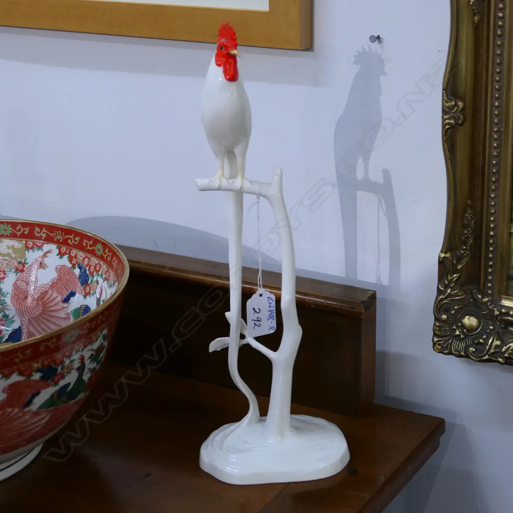 NORITAKE TALL PORCELAIN ROOSTER H.335mm Image 1++