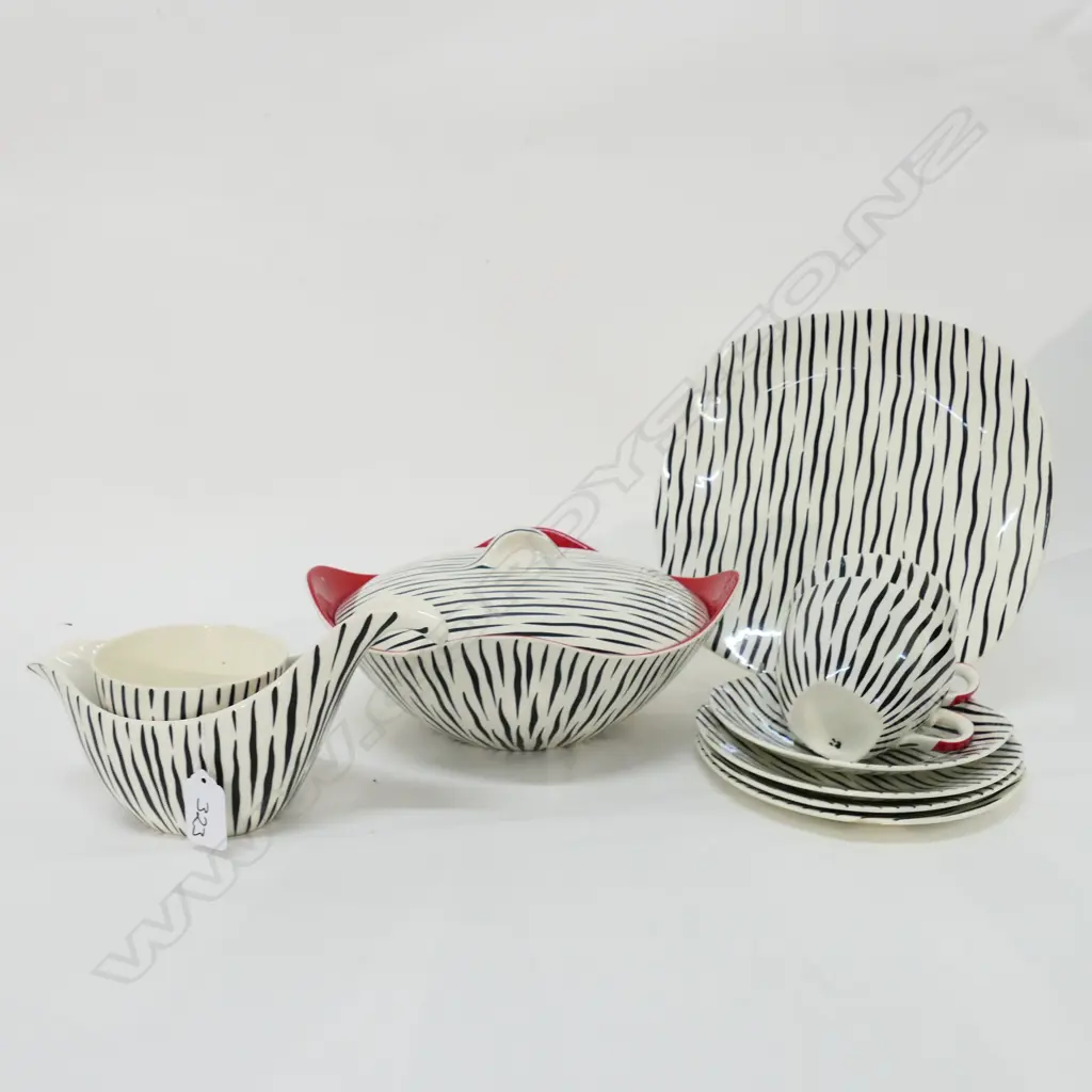 10 PCE 'ZAMBESI' STYLECRAFT FASHION TABLEWARE BY MIDWINTER STAFFORDSHIRE ENGLAND MID CENTURY Image 1++