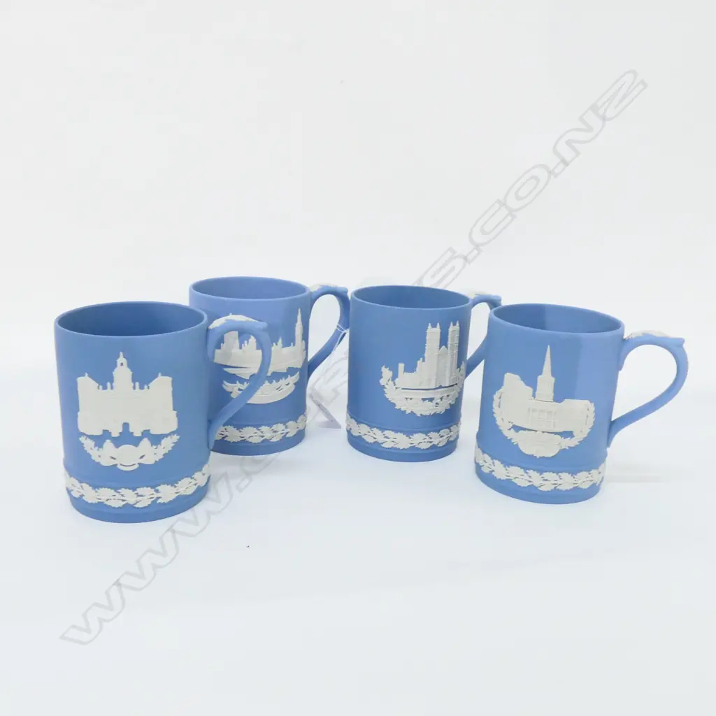 WEDGWOOD JASPERWARE 4 MUGS Image 1++