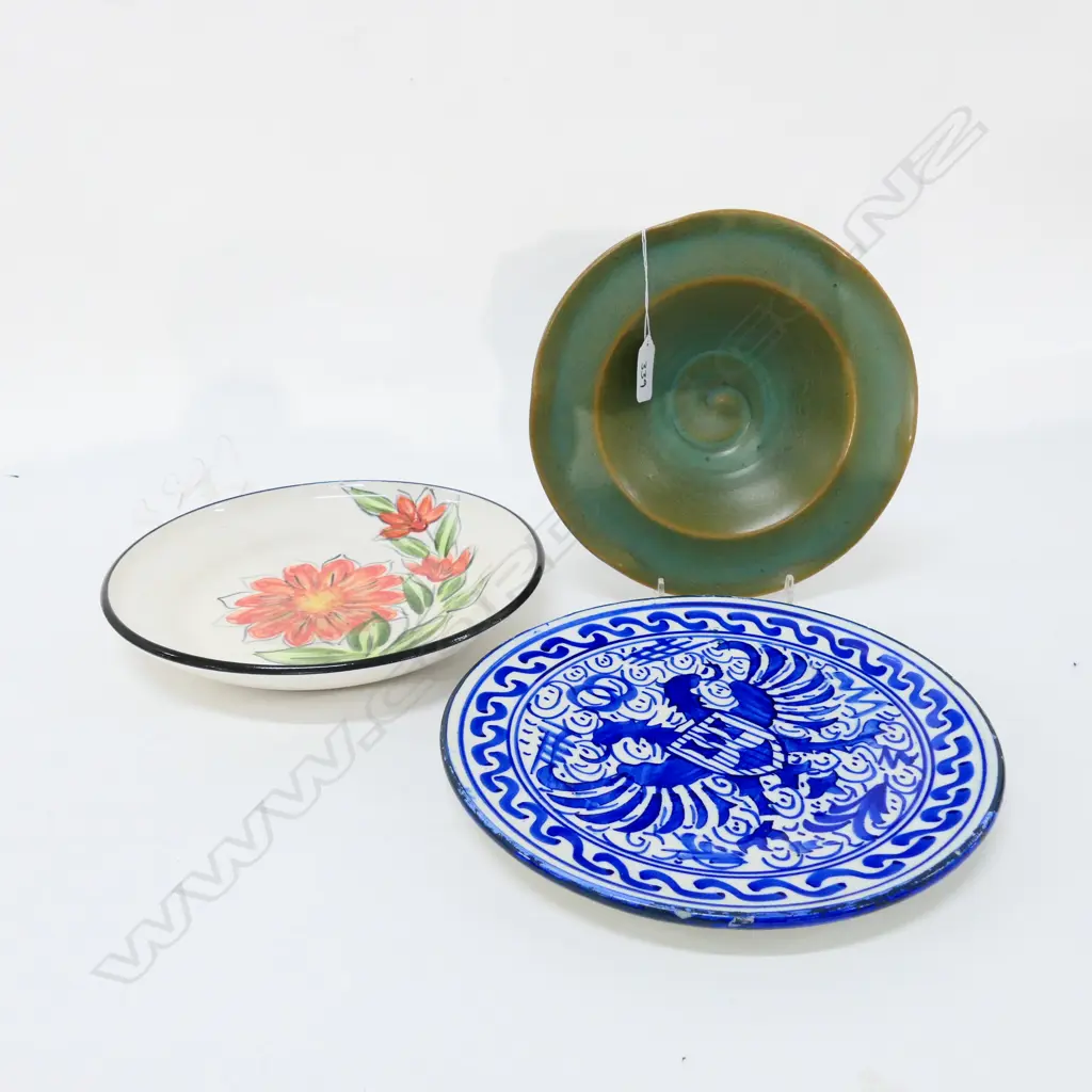 PILKINGTONS ART & CRAFT BOWL 220MM DIA, 2 OTHERS Image 1++