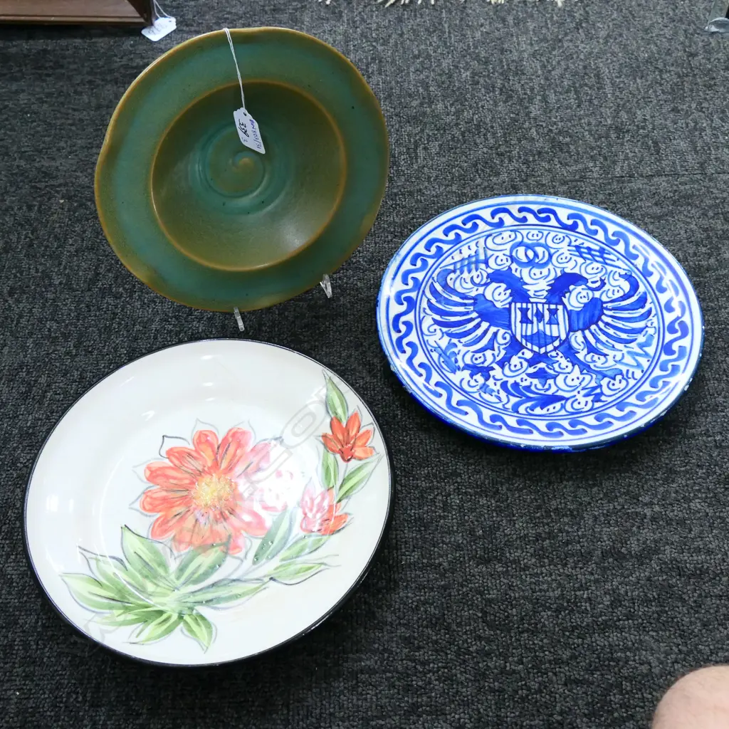 PILKINGTONS ART & CRAFT BOWL 220MM DIA, 2 OTHERS Image 1++