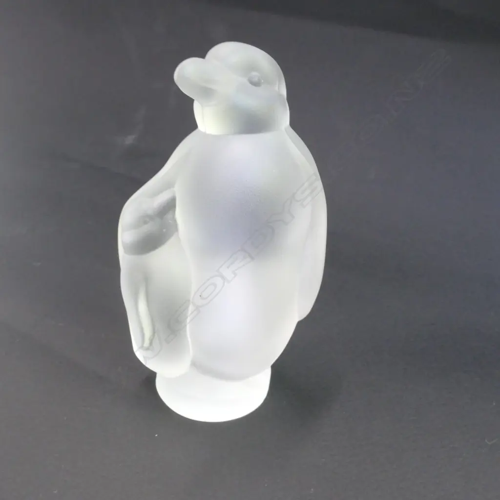 SEVRES FRENCH FROSTED 'CRISTAL' PEGUIN FIGURINE 100MM H Image 1++