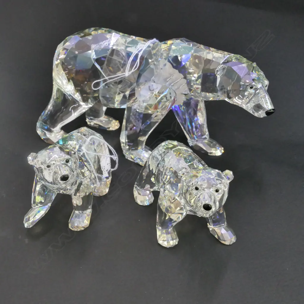 SWAROVSKI POLAR BEARS X 3 L160 MM Image 1++