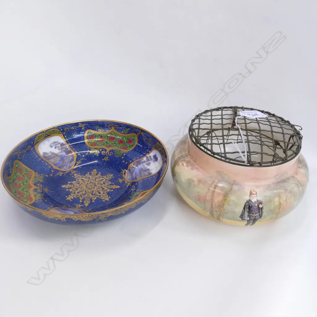 ROYAL DOULTON ROSE BOWL & AYNSLEY BOWL 210MM DIA Image 1++