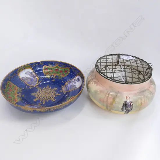 ROYAL DOULTON ROSE BOWL & AYNSLEY BOWL 210MM DIA