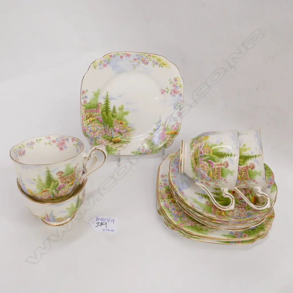 4 ROYAL ALBERT KENTISH ROCKERY TRIOS Image 1++