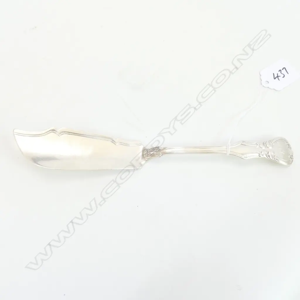 SILVER BUTTER KNIFE LONDON 1843 JAMES WHITING 62gm Image 1++