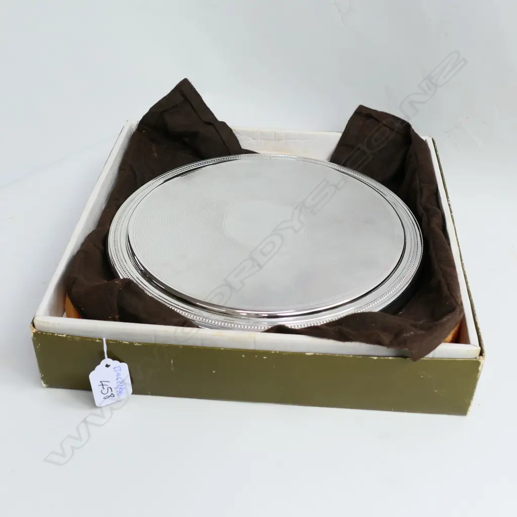 CHRISTOFLE E.P TRIVET/COASTER BOXED Image 1++