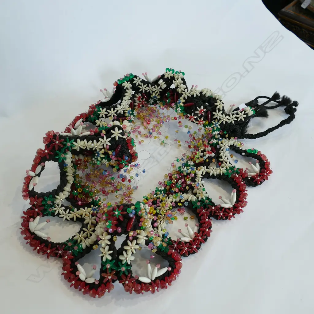 BEADED PACIFIC TRIBAL BELT Image 1++