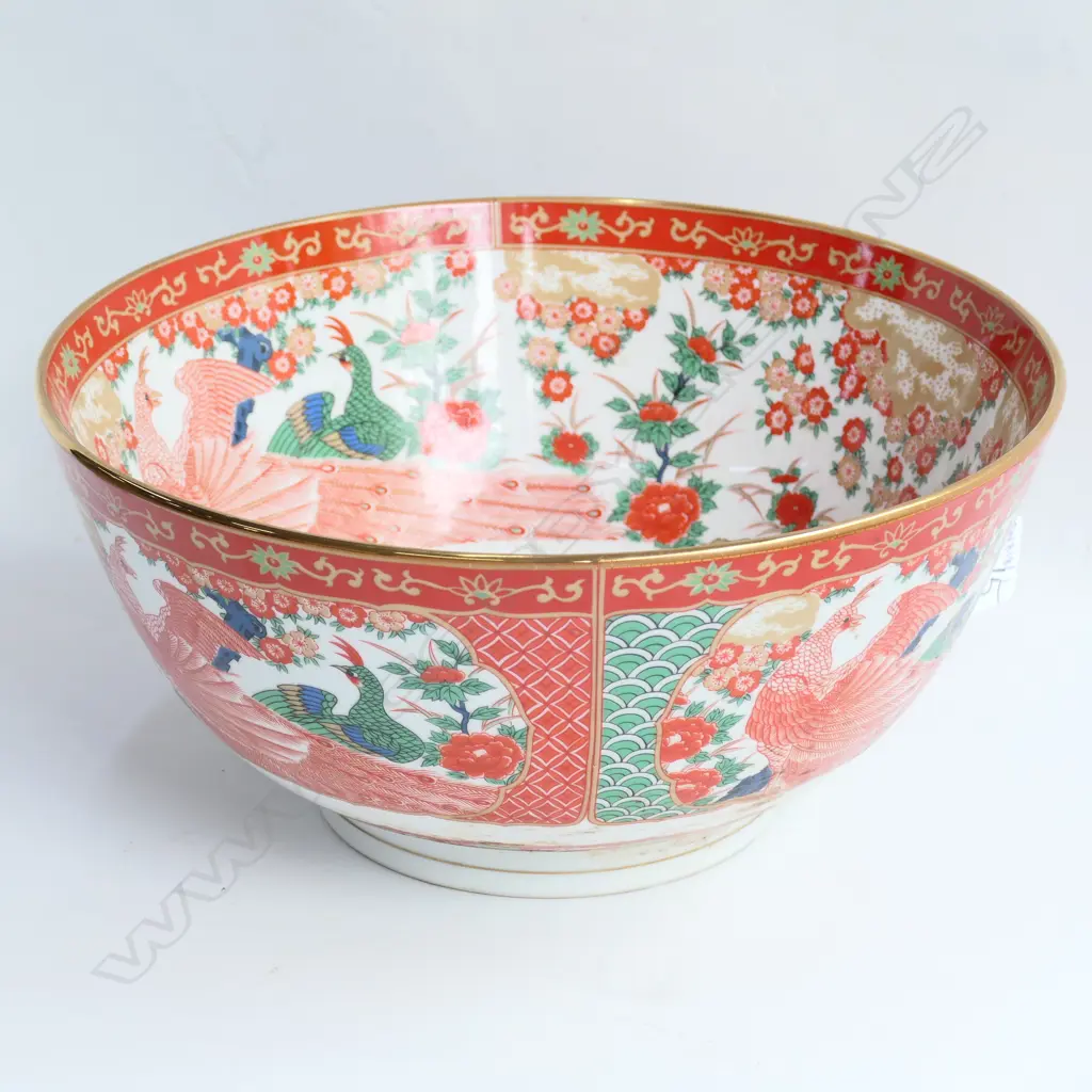 REPRODUCTION IMARI JAPANESE BOWL 305MM DIA Image 1++