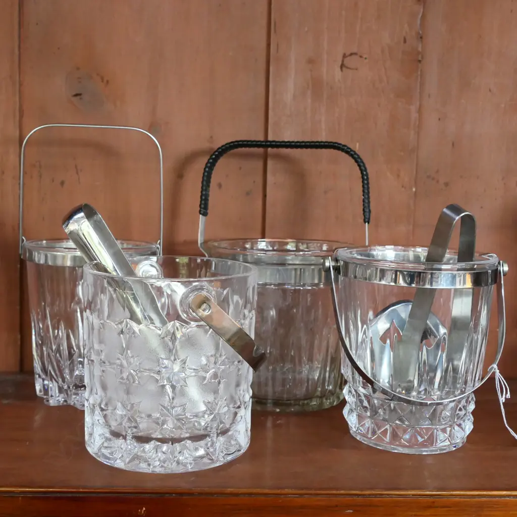 4 VINTAGE ICE BUCKETS Image 1++