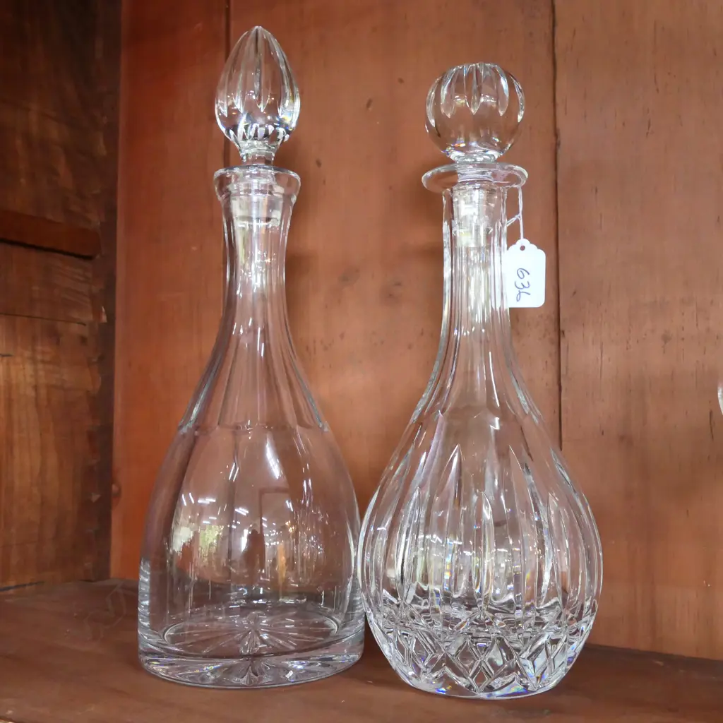 2 CRYSTAL DECANTERS; ONE ROYAL DOULTON Image 1++