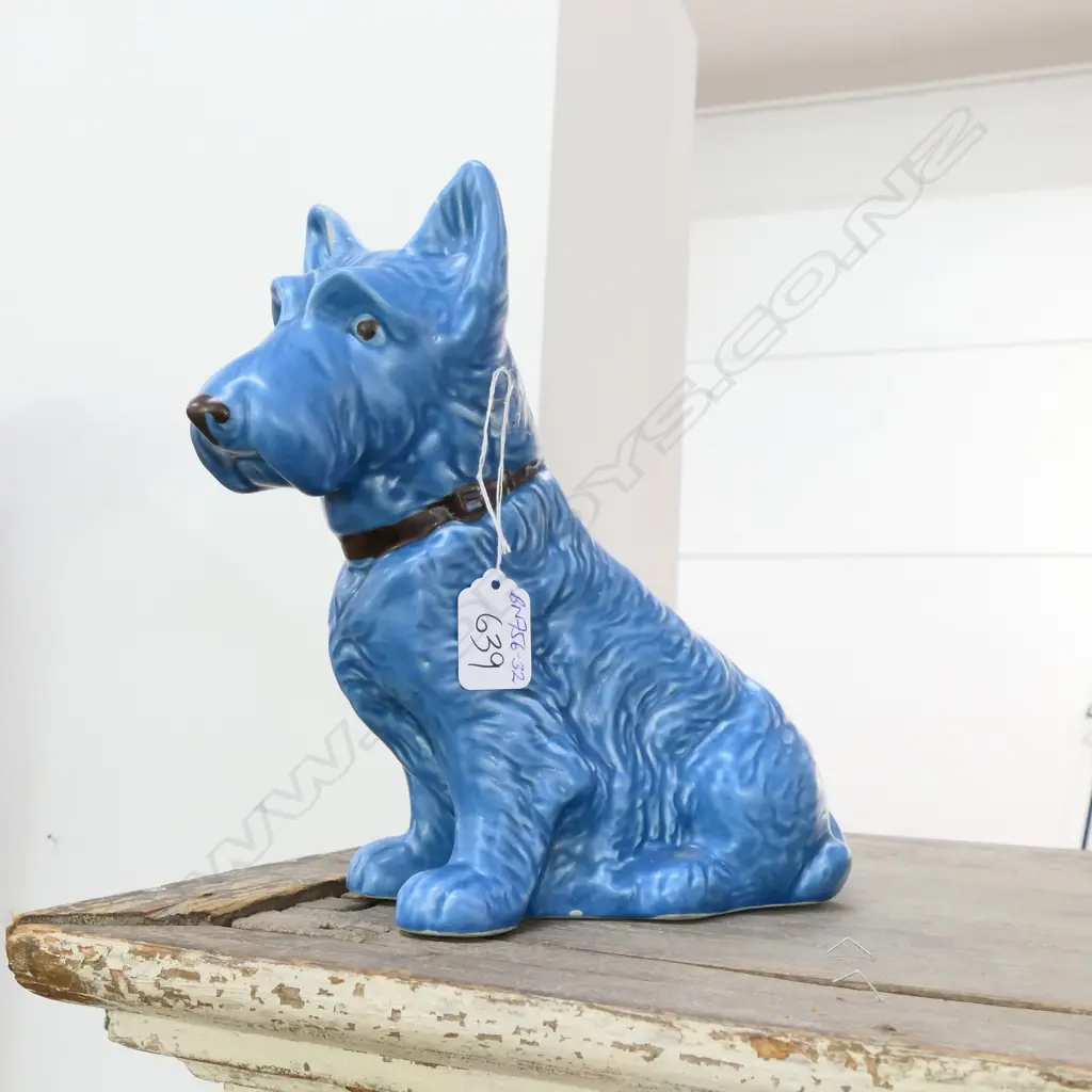 MED.LGE SYLVAC SCOTTY DOG BLUE Rd.No.778504... Image 1++